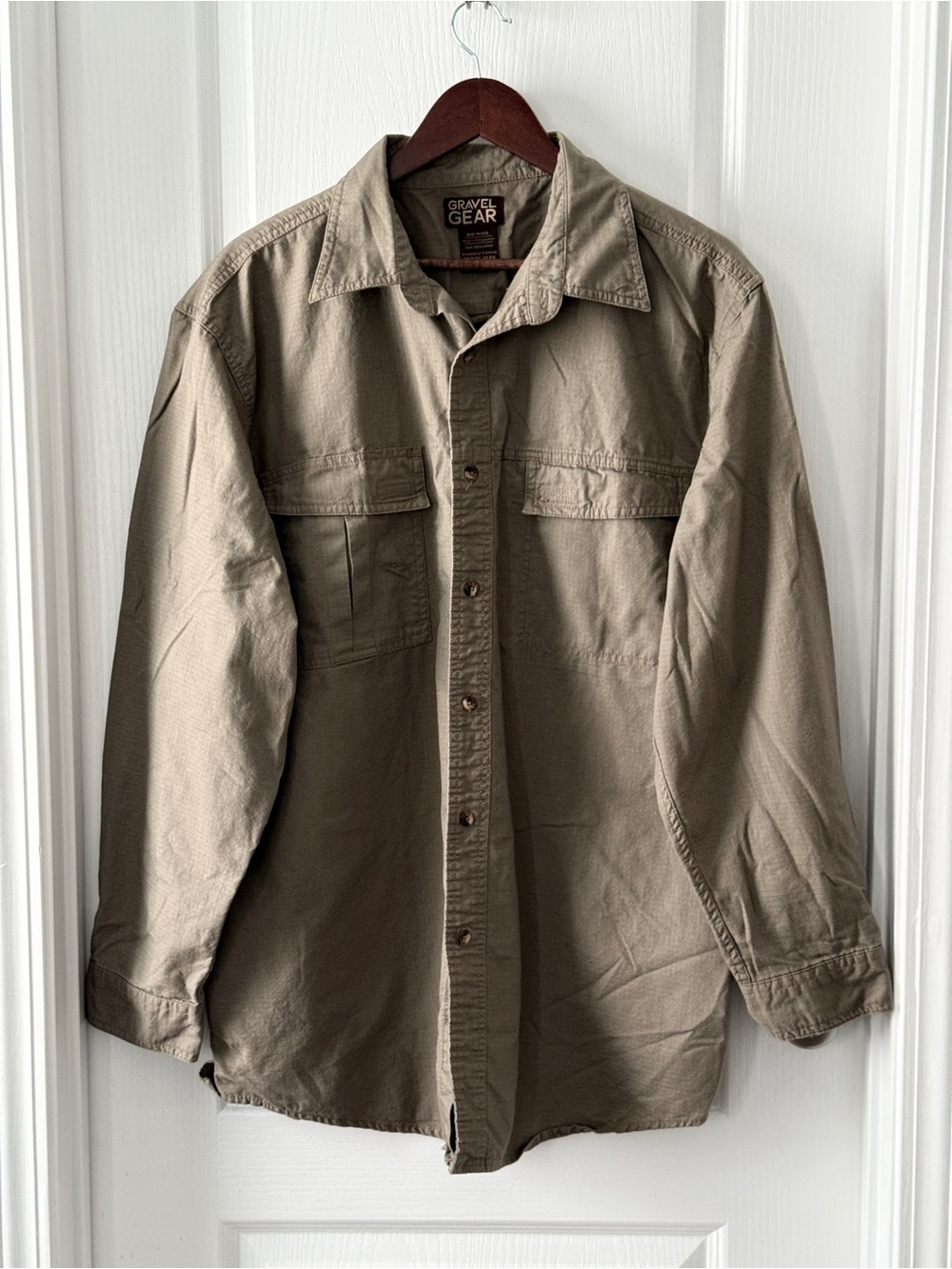 Gravel Gear Cotton Ripstop Long Sleeve Work Shirt Men Size XL